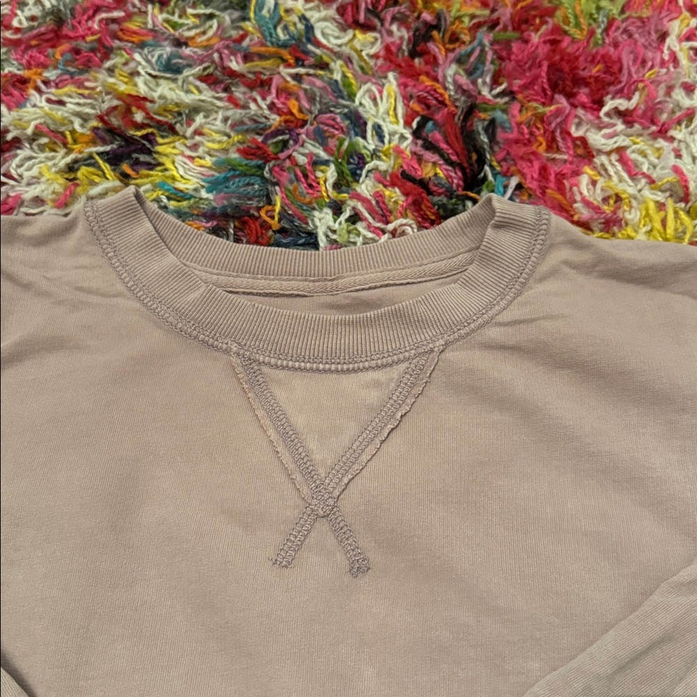 Aerie Mauve Long Sleeve Comfy Shirt - Picture 2 of 4